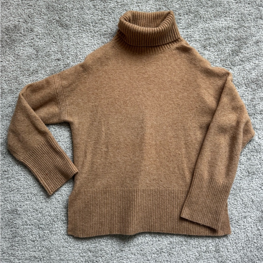 J.Crew tan turtleneck sweater (size XXS)